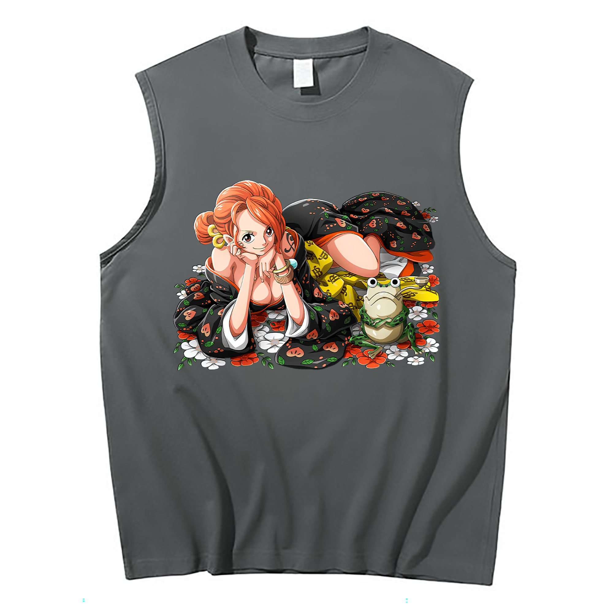ワンピース ナミ ONE PIECE Nami コットン100％タンクトップ（フロントプリント）
